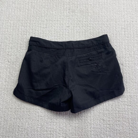 Powder Room Board Shorts Women's 7 Black Sun Surf Swim Smile Versatile Beach - Picture 8 of 12